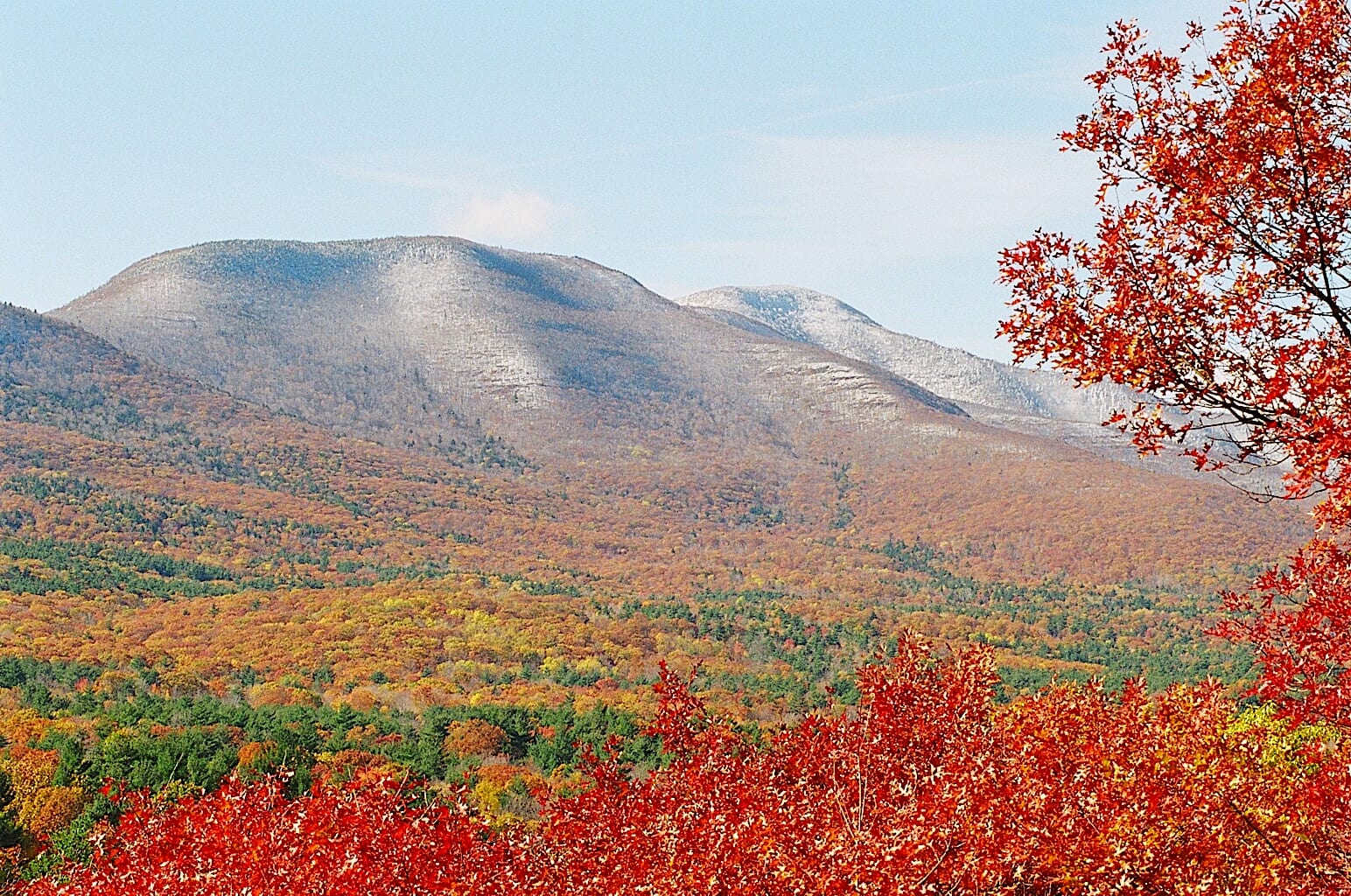 Catskills mountains in autumn.