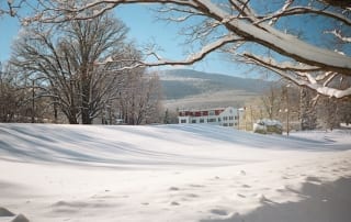 Winter Clove Inn and surrounding catskills mountains