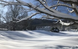 Winter Clove Inn during a Catskills Winter